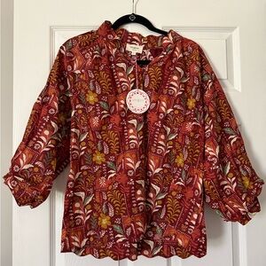 Umgee Floral Blouse